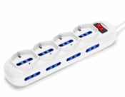 Multipresa a 12 Vie con Inter.16A cavo 5mt