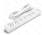 Multipresa a 6 Vie con Inter. 16A cavo 5mt