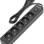 Multipresa a 5 Vie con Inter. 16A  cavo 1,5mt