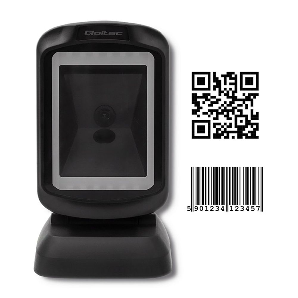 Lettore Barcode Qoltec da banco 2D Laser USB - immagine 2