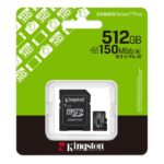 Micro SD Kingston 512Gb CL10 150MB/s