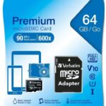 Micro SDXC Verbatim 64 GB CL10 con Adatt