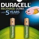Batteria Duracell Ricaric. AAA 900 mAh 2Pz