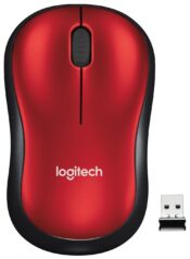 Mouse Wireless Logitech M185 Red