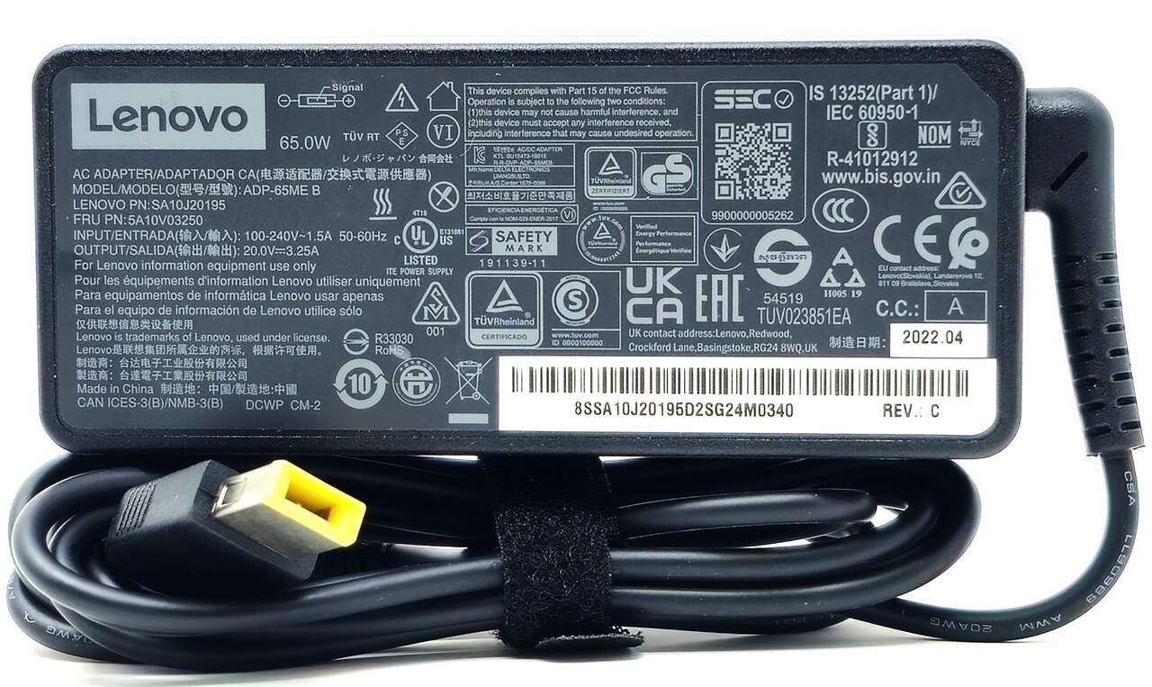 Alimentatore Lenovo Originale 65W