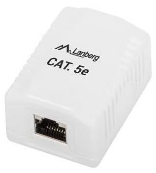 Box a muro con 1 porte LAN Cat.5E FTP