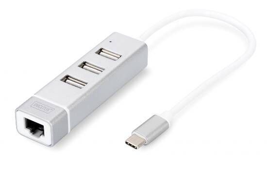Multiporta Type C a 3xUSB-A/RJ45