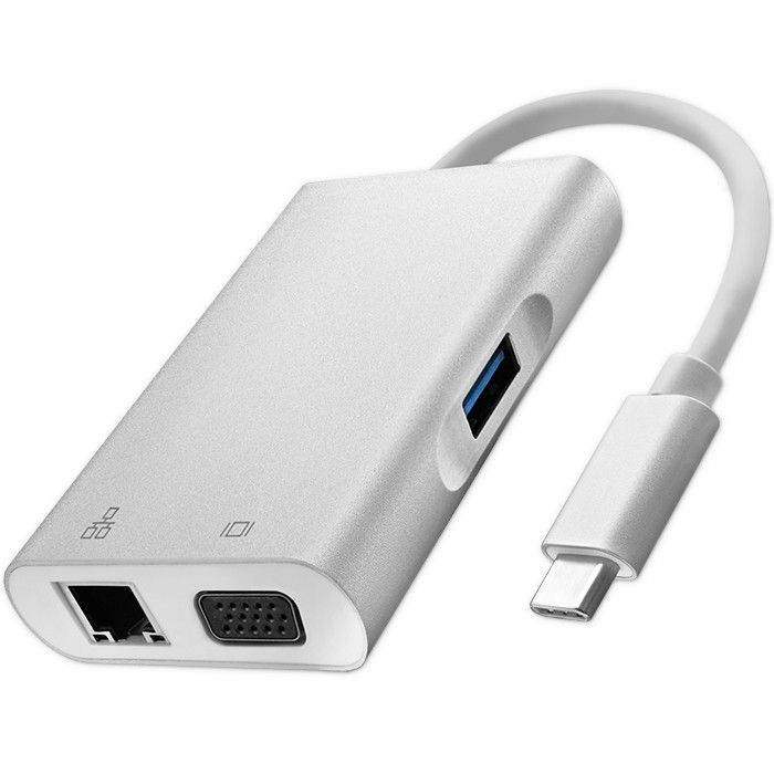 Multiporta Type-C USB-A/VGA/RJ45/USB-C PD