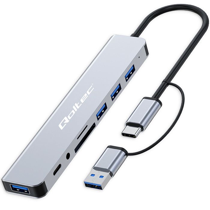 Multiporta Type-C/USB-A 4xUSB-A/TF/MicroSD JAck TRRS da 3,5mm/USB-C PD