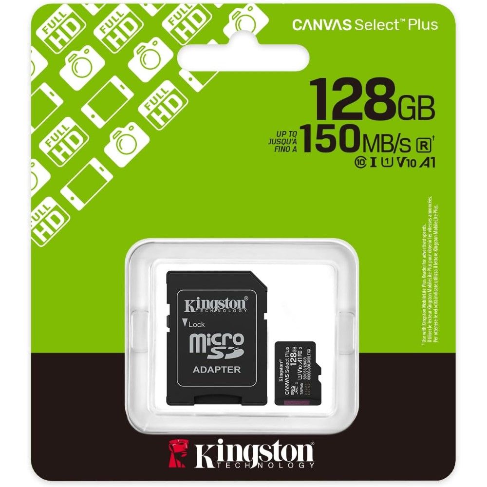 Micro SD Kingston 128Gb CL10 150MB/s