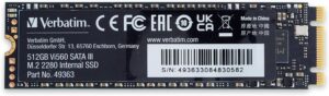 Ssd Verbatim M.2 da 512Gb Vi560 2280