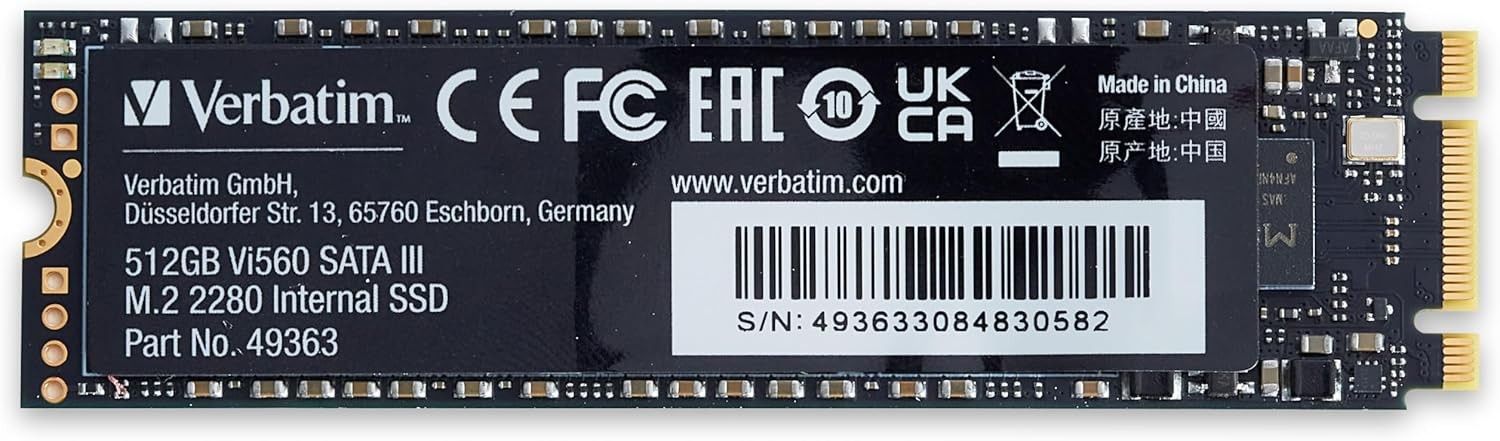 Ssd Verbatim M.2 da 512Gb Vi560 2280