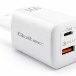 Caricatore Qoltec 65W 1xType C/1xUSB-A