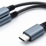 Adattatore da USB-C(M) a USB-C (F)+3,5mm