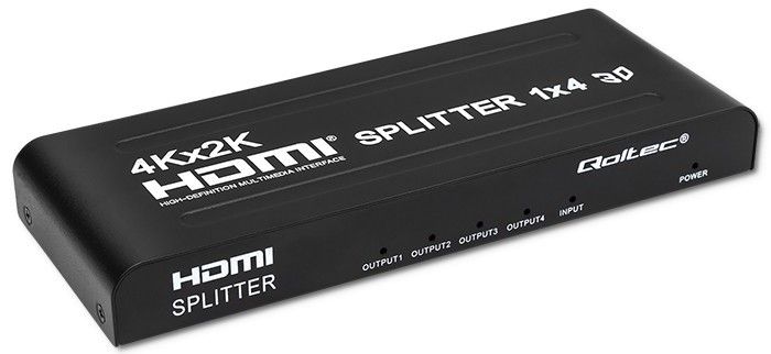 Splitter HDMI, da 1 in a 4 out , 4K, nero