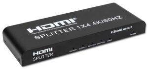 Splitter HDMI, da 1 in a 4 out, 4K, HDCP nero