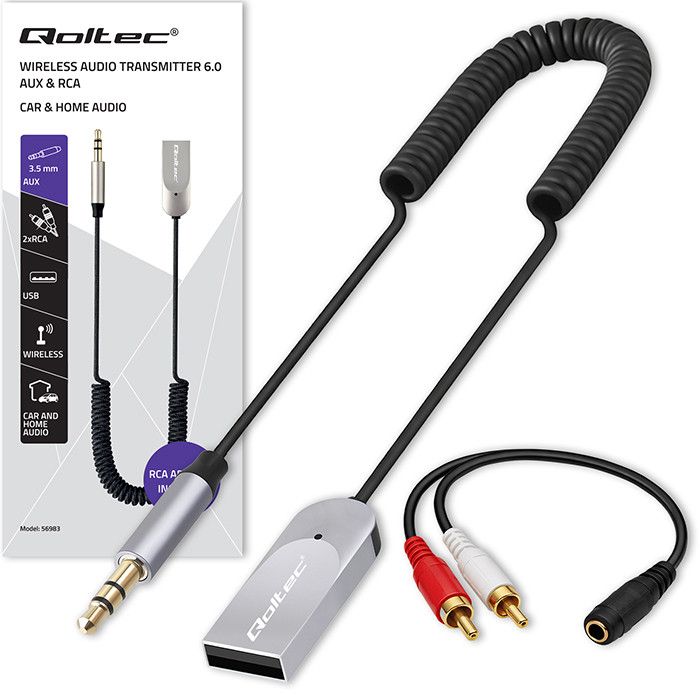 Trasmettitore Audio BT 6.0 Qoltec - immagine 2