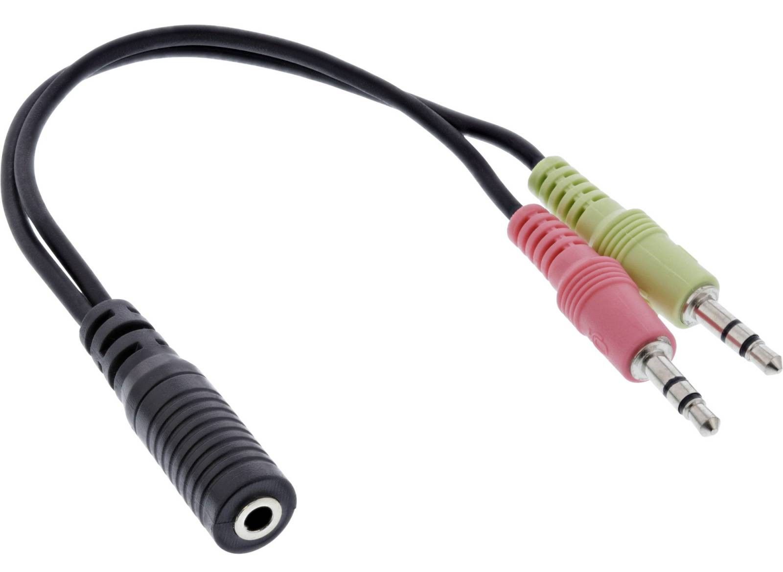 Adattatore audio da 2x 3,5mm (M) a 3,5mm F