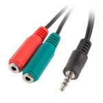 Adattatore Lanberg da 1 Jack 3.5mm M.a 2 Fem