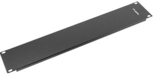 Pannello cieco 19" 2 Unita nero.