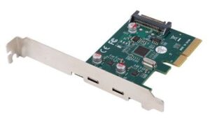 Scheda PCI-E 2 X USB-C 3.2 GEN1 + LOW PROFILE