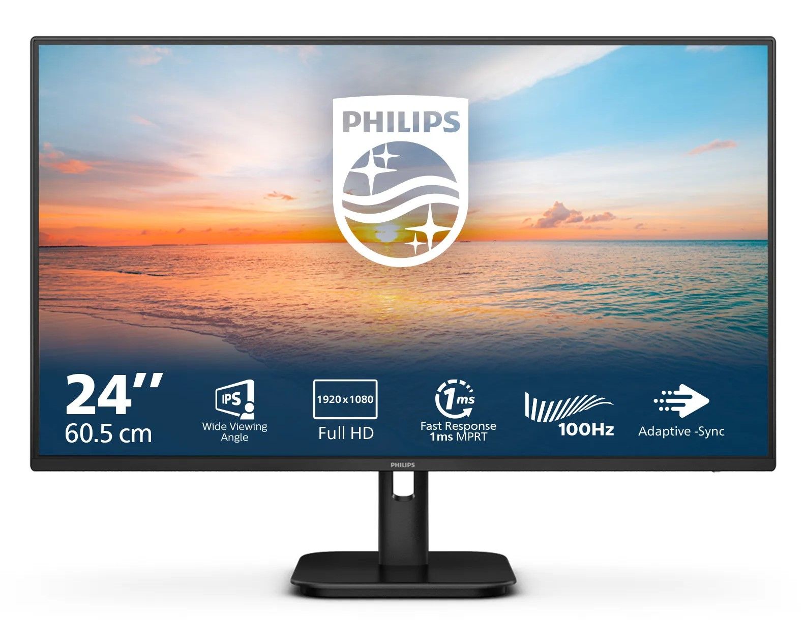 Monitor Philips 24" FHD Vga/Hdmi Multim.