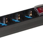 Multipresa Rack 10" 3 Posti univ. con int