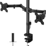 Supporto da scrivania per 2 monitor 13" a 27"