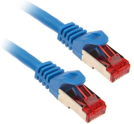 Cavo rete Cat.6 S/FTP 0,25Mt Blu