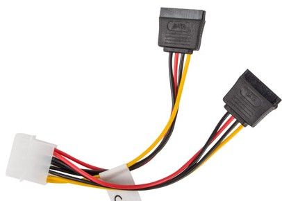 Cavo alim.int.da Molex Maschio a 2 Sata Fem. - immagine 2