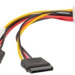 Cavo alim.int.da Molex  Maschio a 2 Sata Fem.
