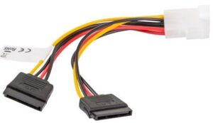 Cavo alim.int.da Molex  Maschio a 2 Sata Fem.