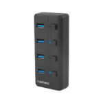 HUB USB 3.0 alimentato 4porte ON/OFF MANTIS 2