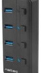 HUB USB 3.0 alimentato 4porte ON/OFF MANTIS 2