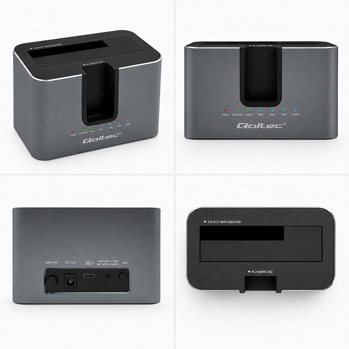 Docking Station per M.2 NVMe/SATA/2,5"/3,5" - immagine 2