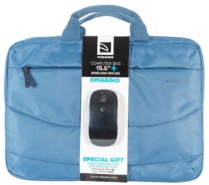 Borsa Tucano Idea 15,6"+ Mouse Wifi Azzurra