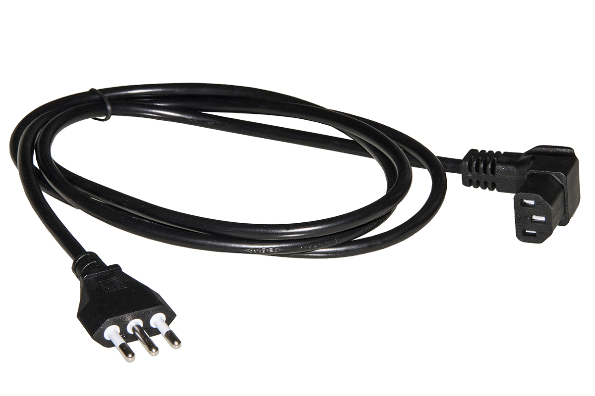 Cavo alimen.Spina Italiana Presa a 90 1,8Mt - immagine 2