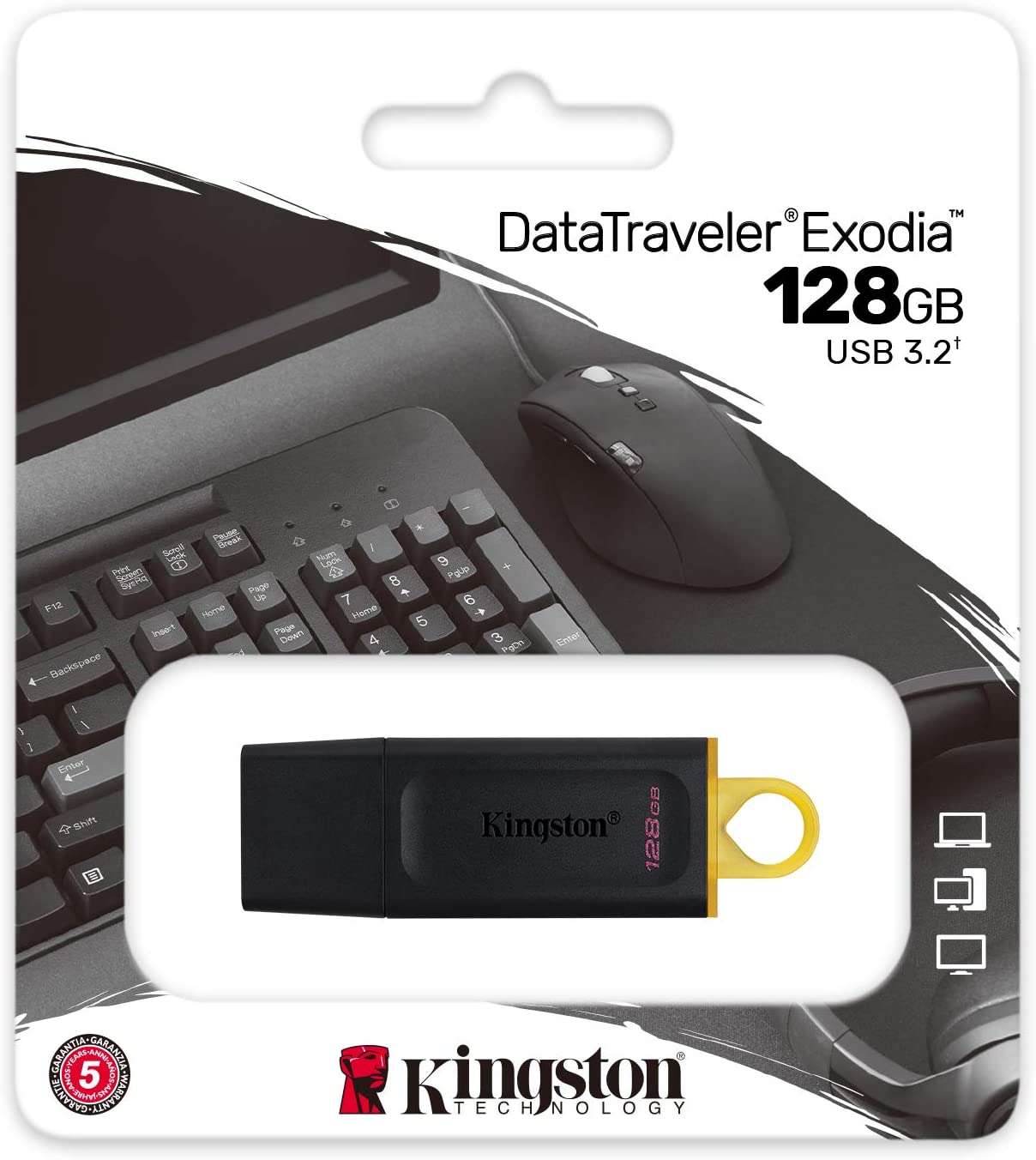 Pen drive Kingston 128GB Exodia USB 3.2 - immagine 2